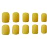 Summer Yellow False Fingernails Matte Artificial False Nails Tips Full Cover Fake Nails Nail Art
