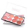 8 Colors Blush Palette Matte Mineral Blush Powder Bright Shimmer Face Blush Contour and Highlight Blush Palette Professional Facial Beauty Cosmetic M)