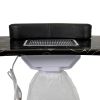 Portable & Foldable Manicure Table Nail Table Desk with Electric Dust Collector;  4 Lockable Wheels;  Carry Bag;  Black