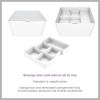 LED Lighted Makeup Mirror with Storage, 1X Magnification, Hidden Storage Box and Tray Included BETP3ST