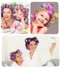 Jumbo Hair Rollers; 32 Packs Large Hair Rollers for Long Medium Short Hair; 4 Size Self Grip Hair Rollers for Women Curls at Home (8âˆšÃ³Extra Jumbo +8âˆšÃ³