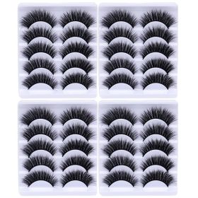 20/10/5 Paar Valse Mink Wimpers Natuurlijke Piekerige Lange Valse Wimpers Handgemaakte Gevleugelde Dikke Lash Voor Wimper Extension Make gereedschap (Color: 20Pairs-A)