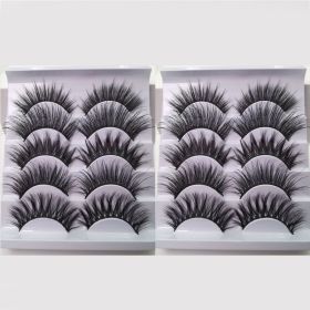 20/10/5 Paar Valse Mink Wimpers Natuurlijke Piekerige Lange Valse Wimpers Handgemaakte Gevleugelde Dikke Lash Voor Wimper Extension Make gereedschap (Color: 10Pairs-MZA4089)