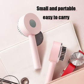 One-key Self-cleaning Hair Brush For Women Curly Hair Brush Anti-Static Airbag Massage Comb Airbag Massage Scalp Comb Professional Detangling One-key (Color: Pink)