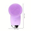 CONESN Electric Facial Cleansing Brush,Silicone Facial Cleansing Brush, Electric Silicone Face Brush, Sonic Facial Cleansing Brush For Makeup Remover)